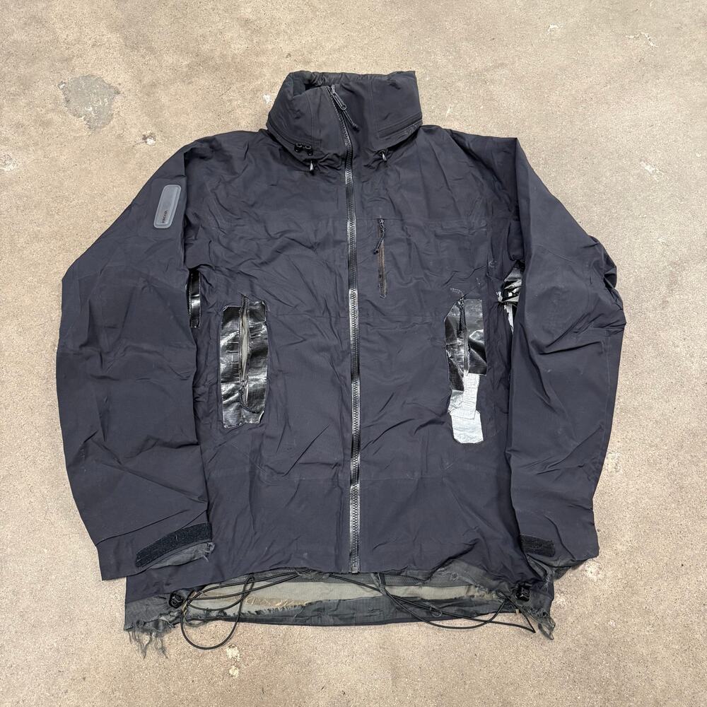 Arc'teryx Mountain Parka Outdoor Full Zip Jacket Black Medium Mens